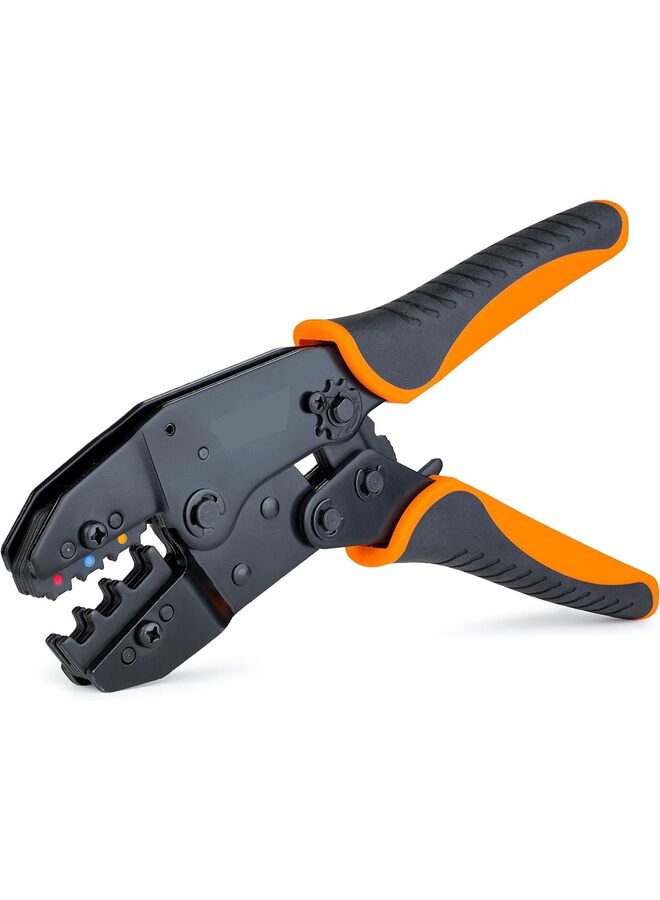 LAMAY Crimping Tool For Insulated Electrical Connectors - Ratcheting Wire Crimper - Crimping Pliers - Ratchet Terminal Crimper - Wire Crimp Tool - Image 1